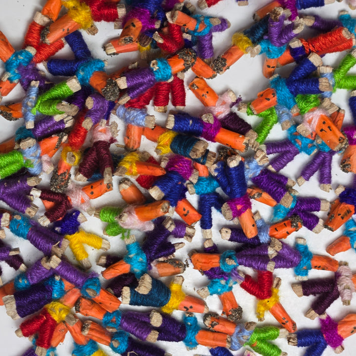 Bundle of 12 Worry Dolls 2" Tall