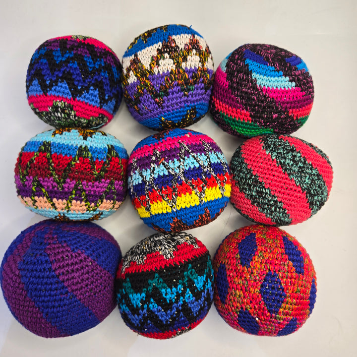 Extra Large Hacky Sack, Big Jumbo Footbag, Crocheted Soccer Sport Stress Ball, Juggling Toy