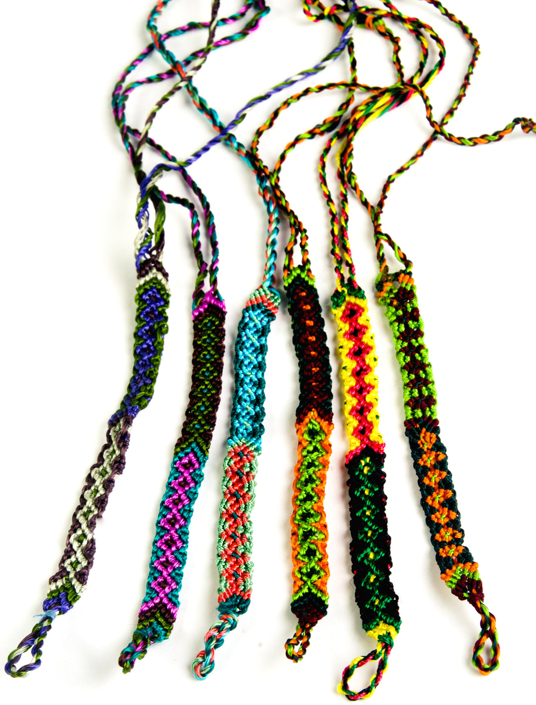 Friendship Bracelet, Chevron Woven Silky Rayon&nbsp;