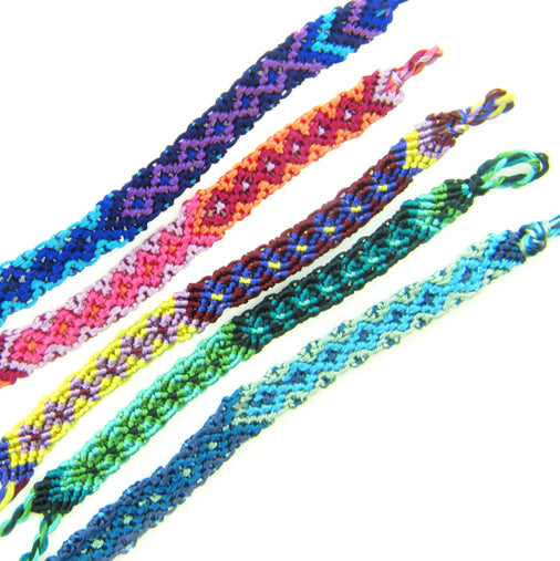 Friendship Bracelet, Chevron Woven Silky Rayon&nbsp;