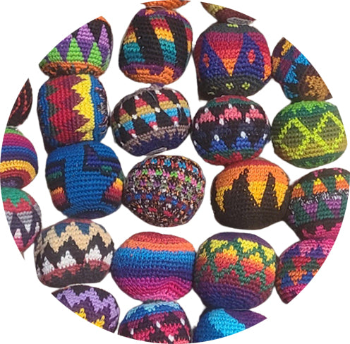 Handmade Hacky Sacks Crochet Footbags
