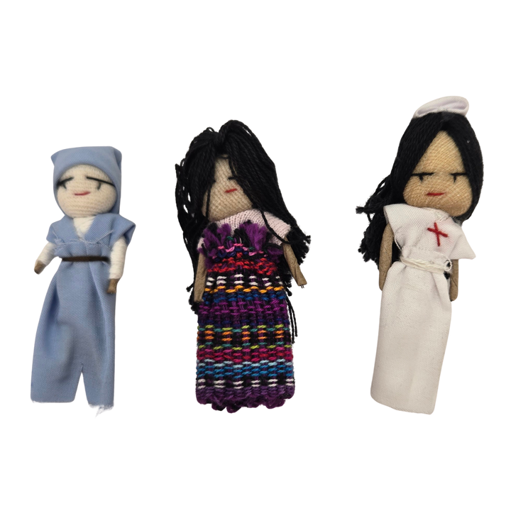 Bundle of 12 Worry Dolls 2" Tall