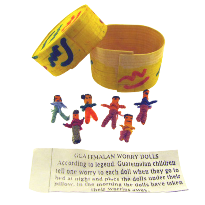 Bundle of 12 Worry Dolls 2" Tall