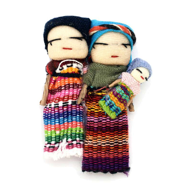 Bundle of 12 Worry Dolls 2" Tall