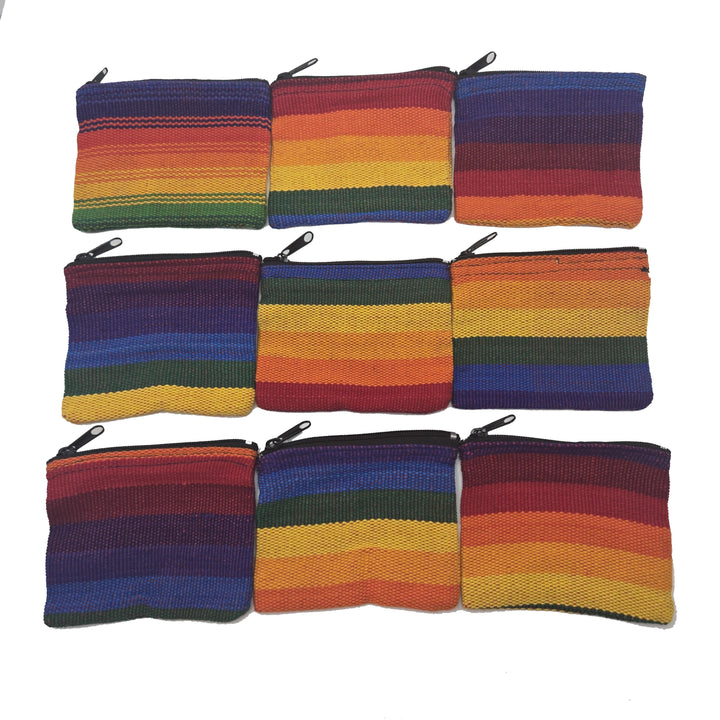 Rainbow Coin Purse: Celebrate Handmade Pride Fair Trade Artisan Boho Gay Festival Pouch